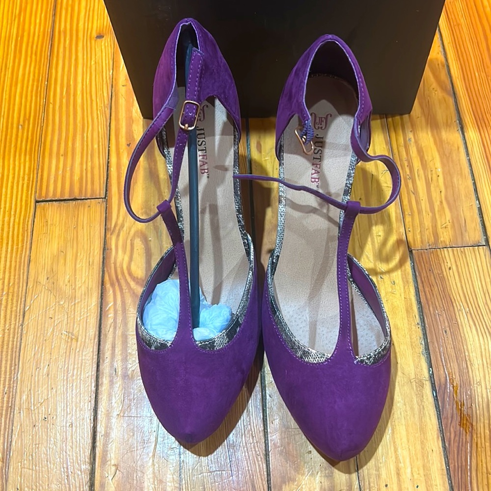 Suede heels